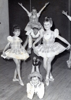 Had a British Dancing Scholarship and was often lead dancer - I’m at the front